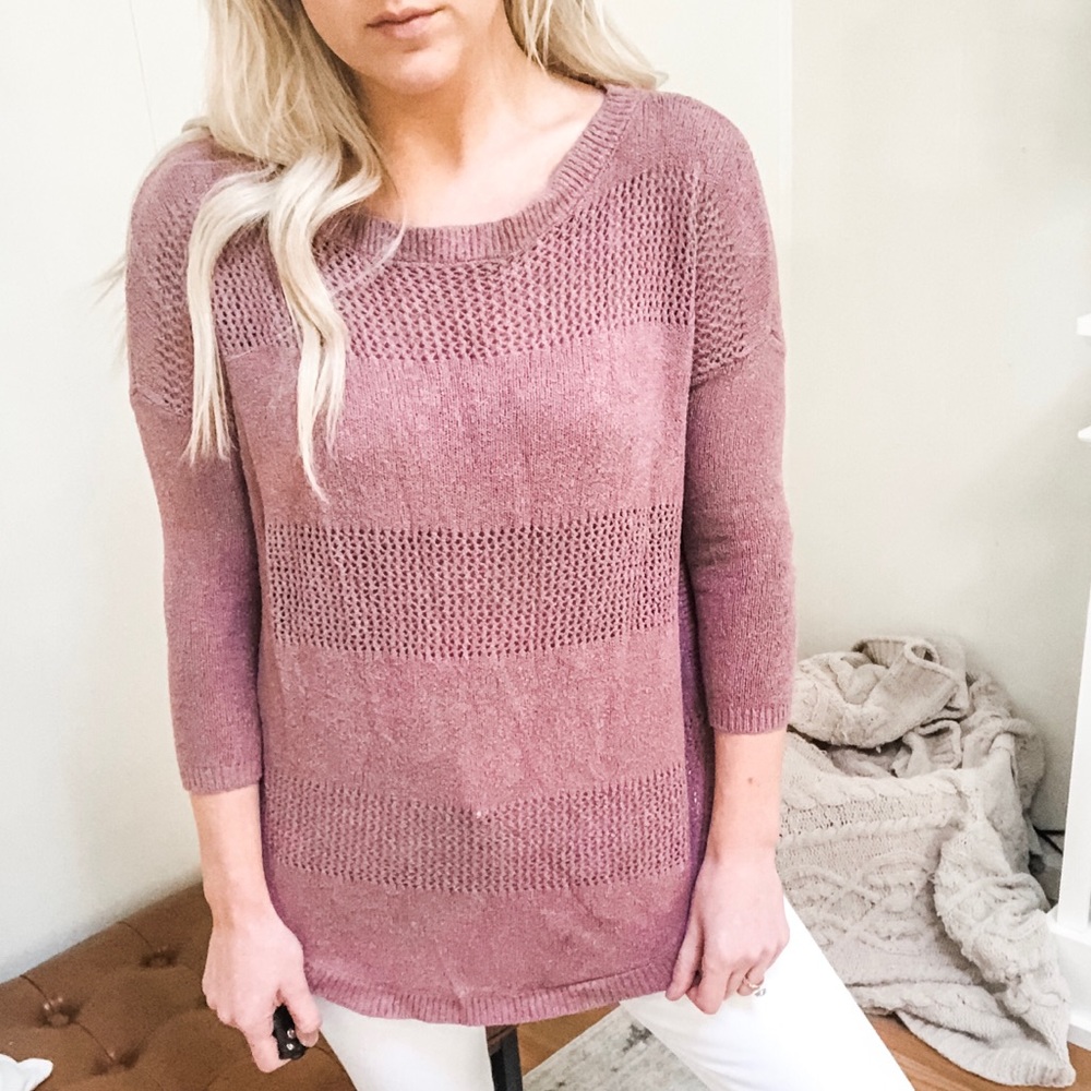 Express 3/4 length sleeves sweater Size S